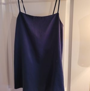 Editorial Boutique-Blue satin cami